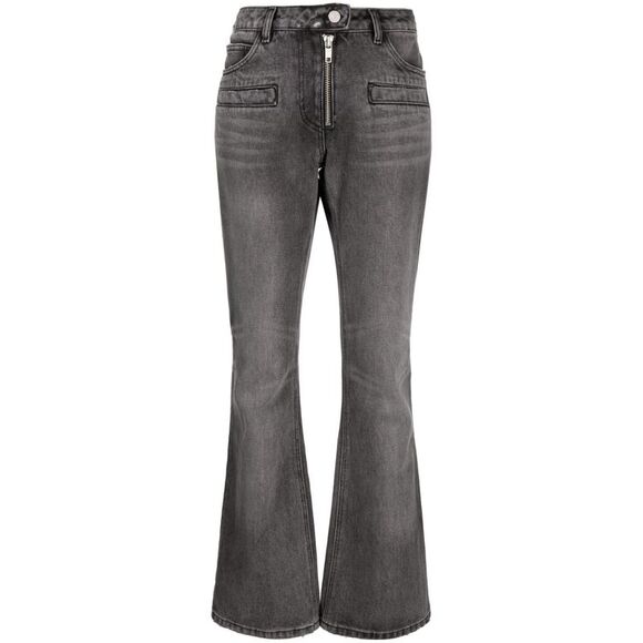 Stonewashed Gray Denim Jeans for Women - Picture 1 of 4